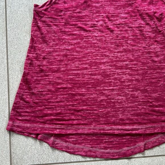 NWT Free People Brisbane Lightweight Racerback Mock Neck Tank Top Fuchsia XS - Picture 6 of 16